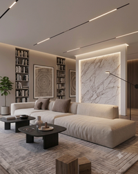 كنبة 3 مقاعد بتصميم عصري راقٍ - قماش كتان S3S-BGE-W330